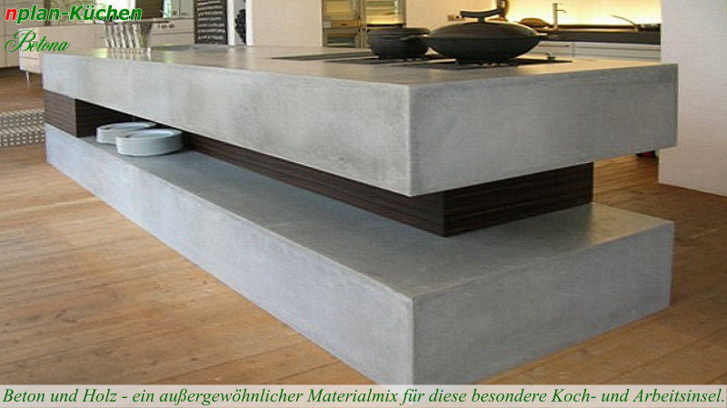 Exclusiv-Linie Betona - Außergewöhnlicher Materialmix aus Beton und Holz